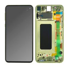 Дисплей Samsung G970 Galaxy S10e, з тачскріном, в рамці, Service Pack Original, Yellow