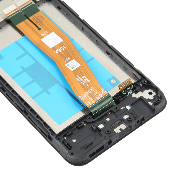 Дисплей Samsung A042 Galaxy A04e, з тачскріном, в рамці, Black