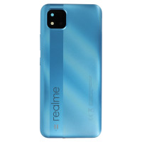 Задня кришка Realme C11 2021, Blue, зі склом камери