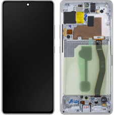 Дисплей Samsung G770 Galaxy S10 Lite, з тачскріном, в рамці, Service Pack Original, White