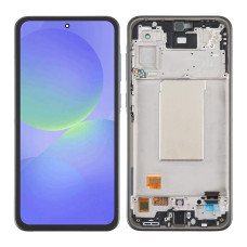 Дисплей Samsung A366 Galaxy A36 5G, з тачскріном, в рамці, Black, OLED