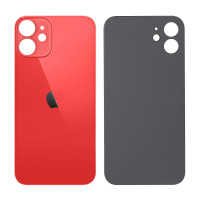 Задня кришка iPhone 12, великий виріз під камеру, Red