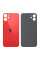 Задня кришка iPhone 12, великий виріз під камеру, Red