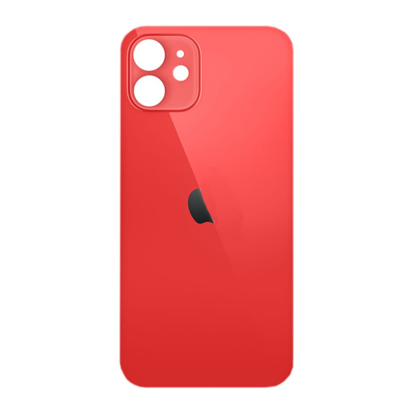 Задня кришка iPhone 12, великий виріз під камеру, Red