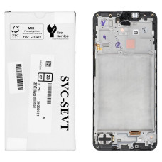 Дисплей Samsung A175 Galaxy A17 4G, з тачскріном, в рамці, Black, Service