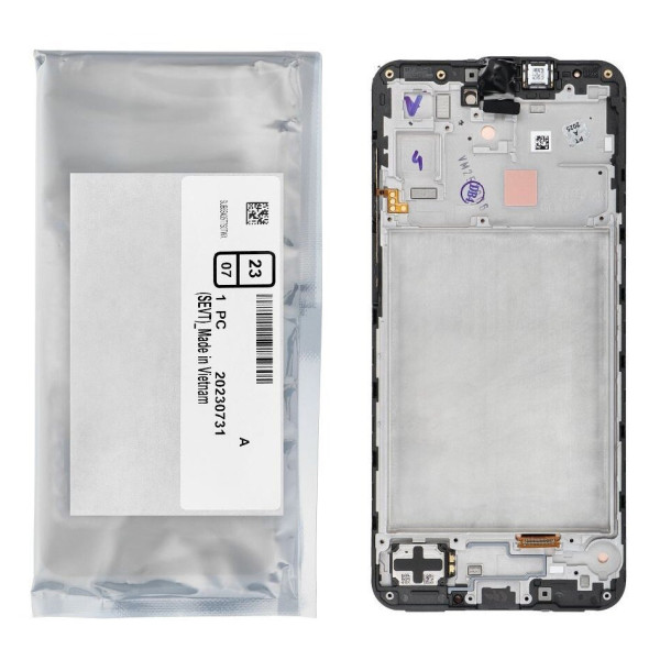 Дисплей Samsung A175 Galaxy A17 4G, з тачскріном, в рамці, Black, Service