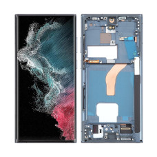 Дисплей Samsung S908 Galaxy S22 Ultra 5G, з тачскріном, в рамці, Green, OLED