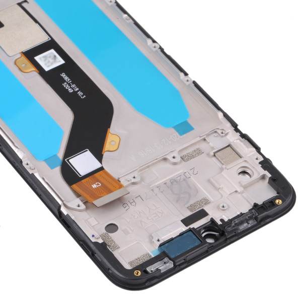 Дисплей Tecno Spark 6 Go (KE5), з тачскріном, в рамці, Black