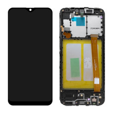 Дисплей Samsung A202 Galaxy A20e, з тачскріном, в рамці, OEM