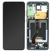 Дисплей Samsung G985 Galaxy S20 Plus, з тачскріном, в рамці, Black, Service Pack Original
