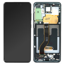Дисплей Samsung G985 Galaxy S20 Plus, з тачскріном, в рамці, Black, Service Pack Original