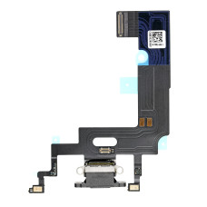 Шлейф iPhone XR, конектор зарядки, мікрофон, Black