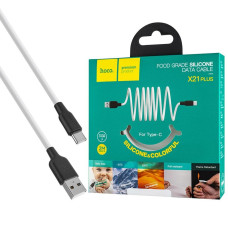 Кабель Hoco X21 Plus USB to Type-C (2m) White