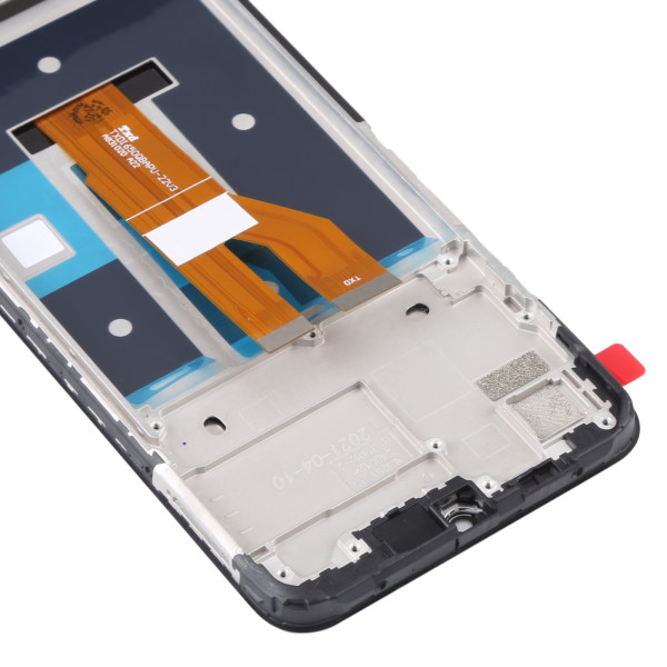 Дисплей Realme C11 2021 (TXDI), Realme C20, Realme C21, з тачскріном, в рамці, Black