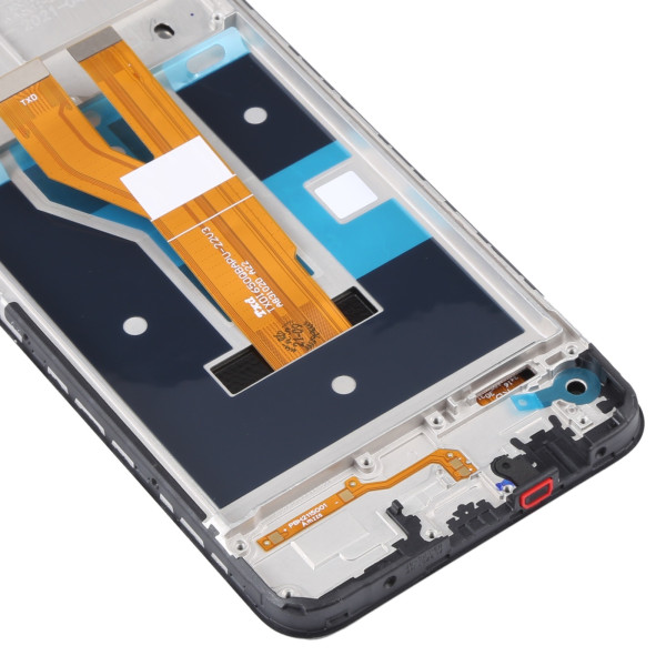 Дисплей Realme C11 2021 (TXDI), Realme C20, Realme C21, з тачскріном, в рамці, Black