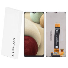 Дисплей Samsung A127 Galaxy A12 (ver. black flex), з тачскріном, Service Pack