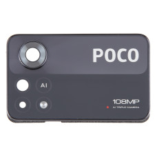 Скло камери Xiaomi Poco X4 Pro 5G, в рамці, Black