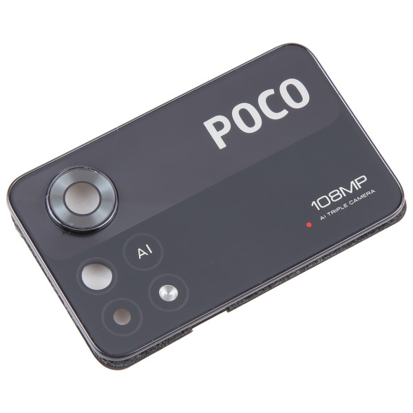 Скло камери Xiaomi Poco X4 Pro 5G, в рамці, Black