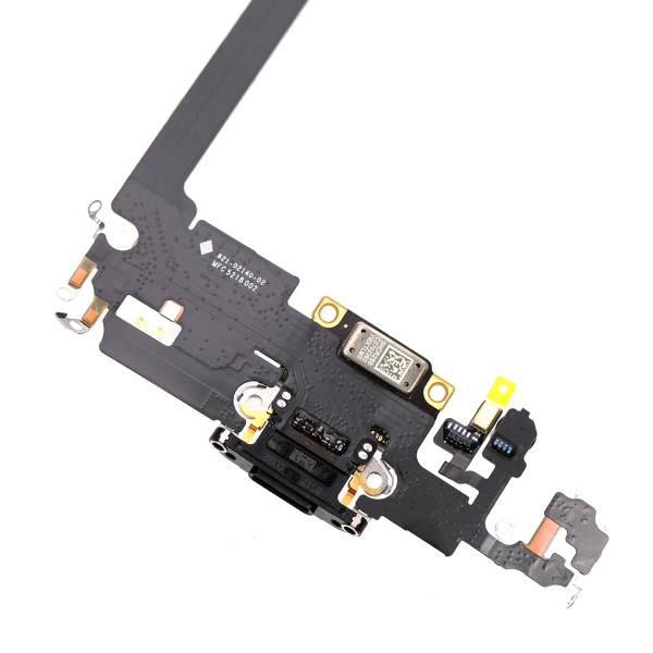 Шлейф iPhone 11 Pro, з роз’ємом зарядки та мікрофоном, Black, Original