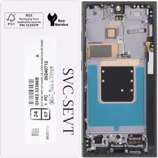 Дисплей Samsung S928 Galaxy S24 Ultra, з тачскріном, в рамці, Black, Original