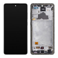 Дисплей Samsung A725 Galaxy A72, з тачскріном, в рамці, Service Pack Original, Black