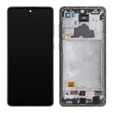 Дисплей Samsung A725 Galaxy A72, з тачскріном, в рамці, Service Pack Original, Black