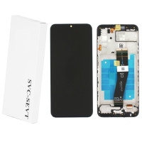 Дисплей Samsung A035G, A037G Galaxy A03, A03s, (163 mm), з тачскріном, в рамці, Service Pack Original