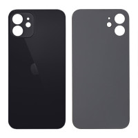 Задня кришка iPhone 12 Mini, великий виріз під камеру, Black