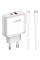 Мережевий зарядний пристрій LDNIO A2526C USB / Type-C QC PD 45W, White + Кабель Type-C to Lightning
